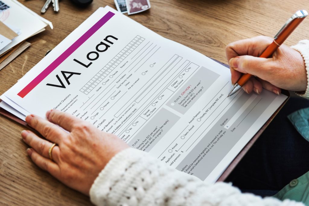 VA Loan Veterans Affair Concept
